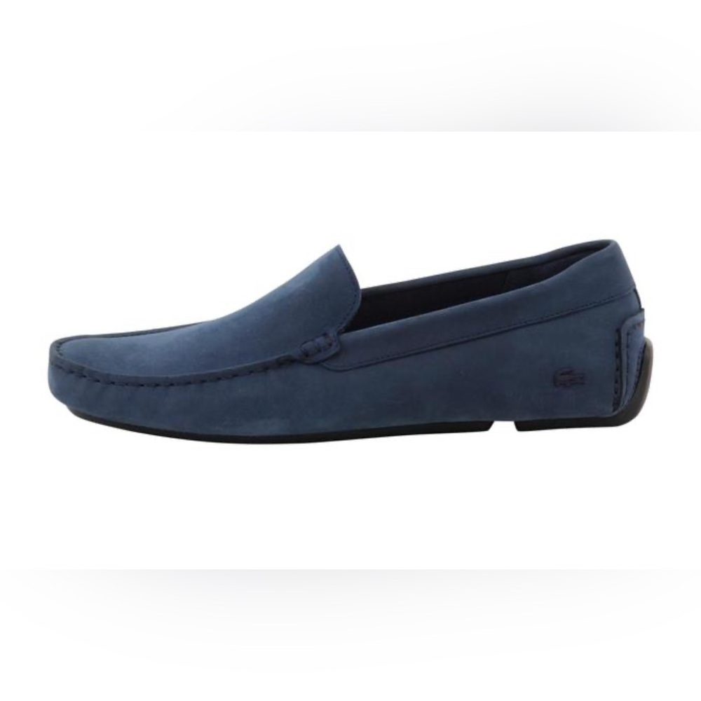 Lacoste Blue Slip-On Loafers with Moccasin Style